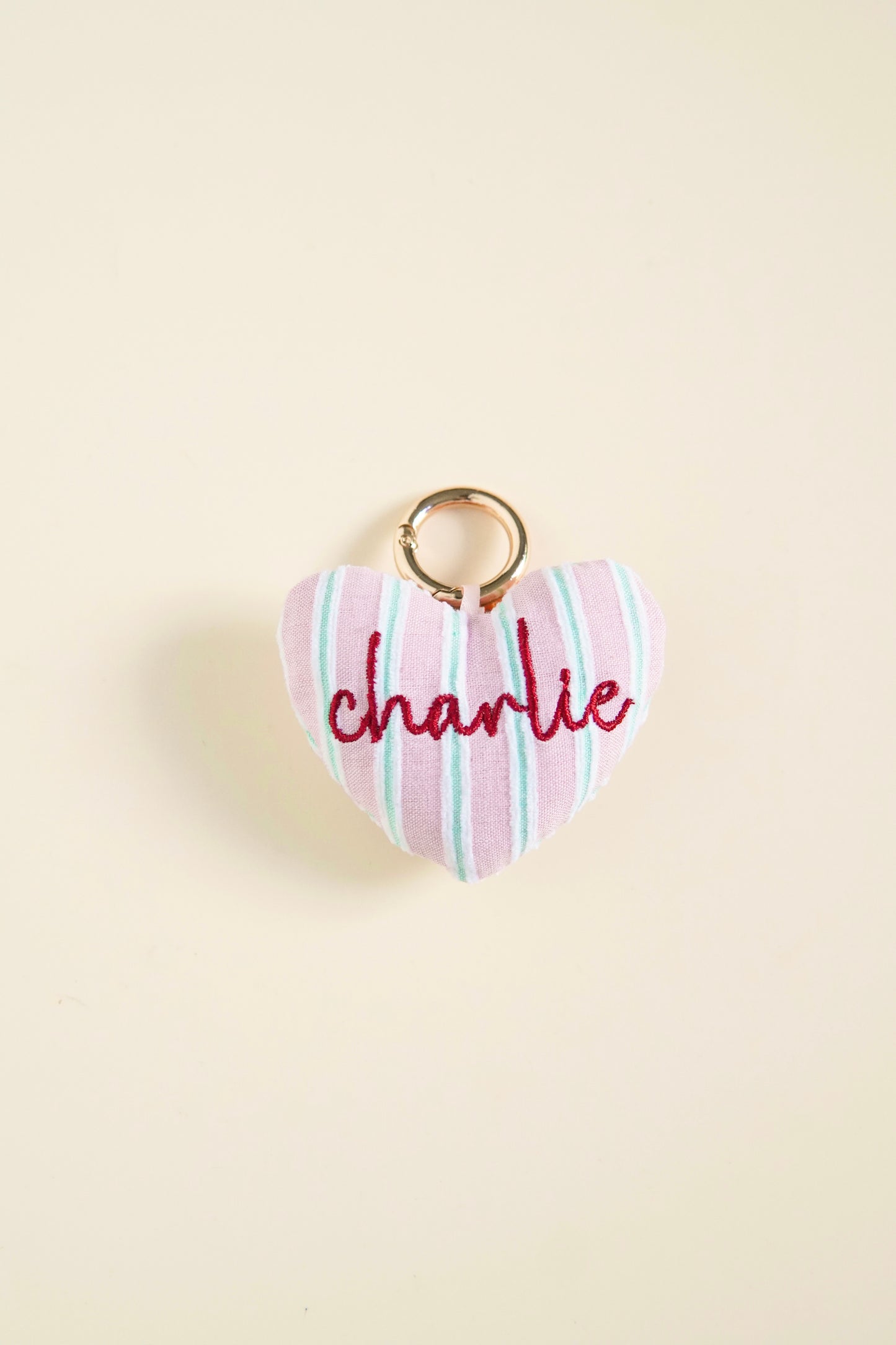 Amor Stripes Heart Tag