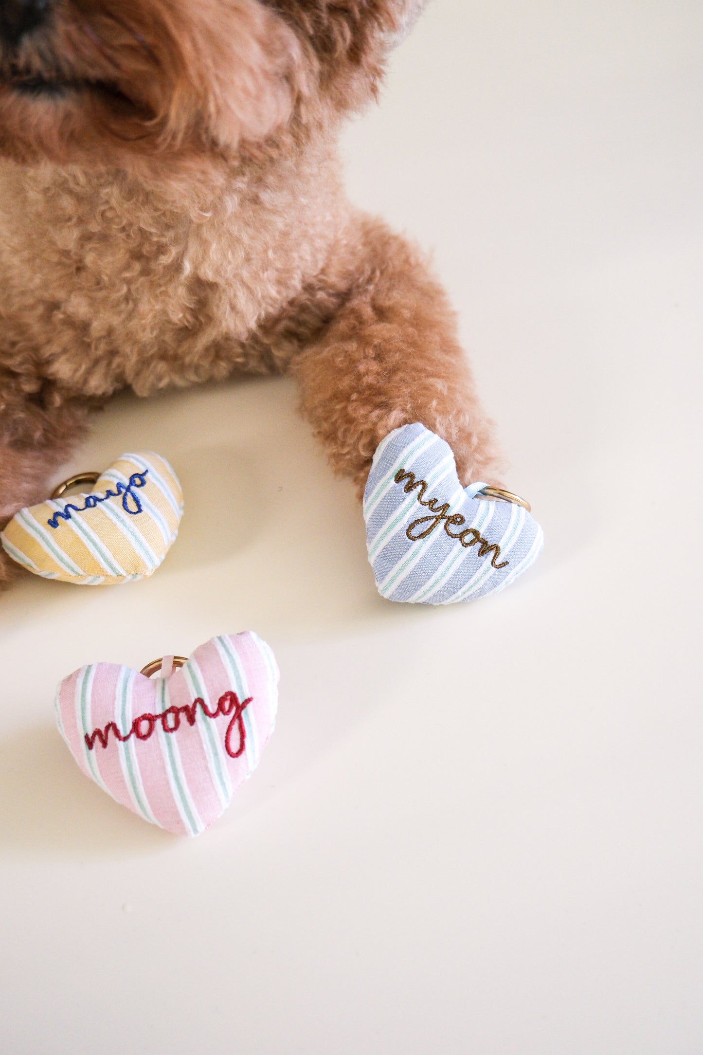 Amor Stripes Heart Tag