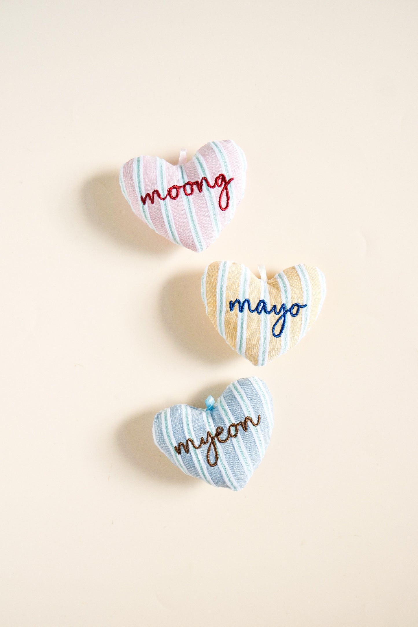 Amor Stripes Heart Tag